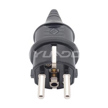 Super Material Schuko Plug Home / Industrial / Factory Germany EU Rewirable Waterproof Power Plug 05