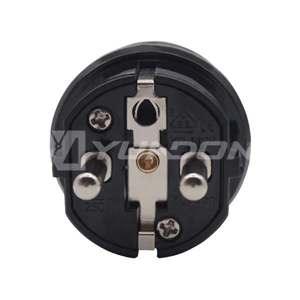 Super Material Schuko Plug Home / Industrial / Factory Germany EU Rewirable Waterproof Power Plug 02